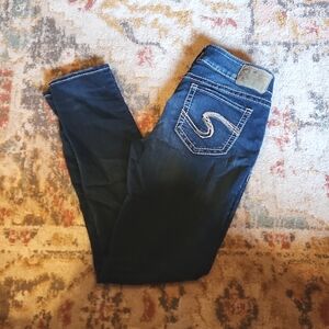 SILVERS - Suki Mid Skinny Jeans, Dark Wash,  size 29/31